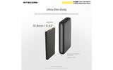 Nitecore NB10000 Gen 2 Quick-Charge USB/USB-C Dual Port 10000mAh Power Bank