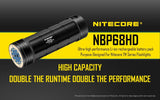 Nitecore NBP68HD Advanced Li-ion Rechargeable Battery Pack for TM28 TM15 TM26 TM36, TM38, TM39 (Upgrade for NBP52 and NBP68)