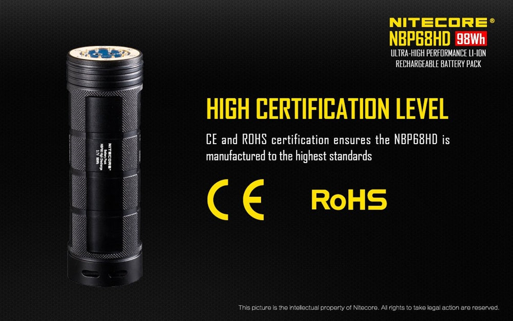 Nitecore NBP68HD Advanced Li-ion Rechargeable Battery Pack for