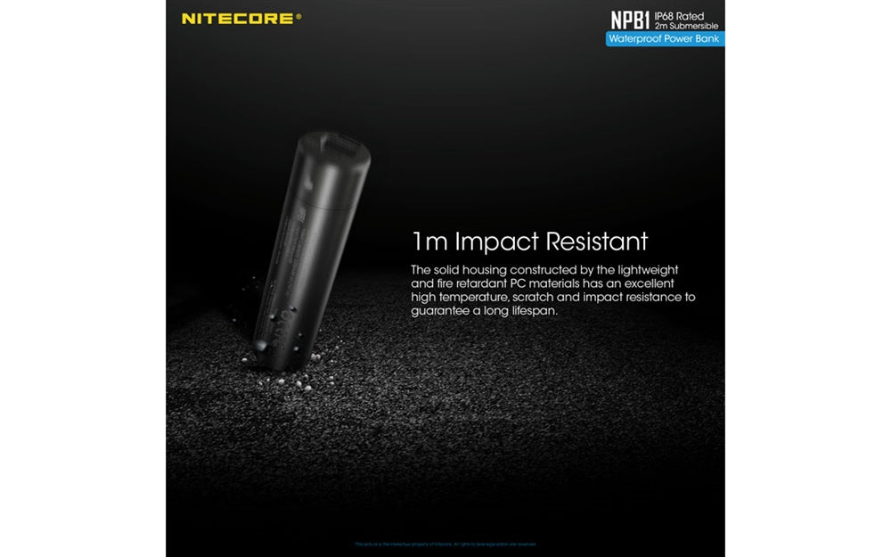 Nitecore NPB1 5000mAh Waterproof Power Bank