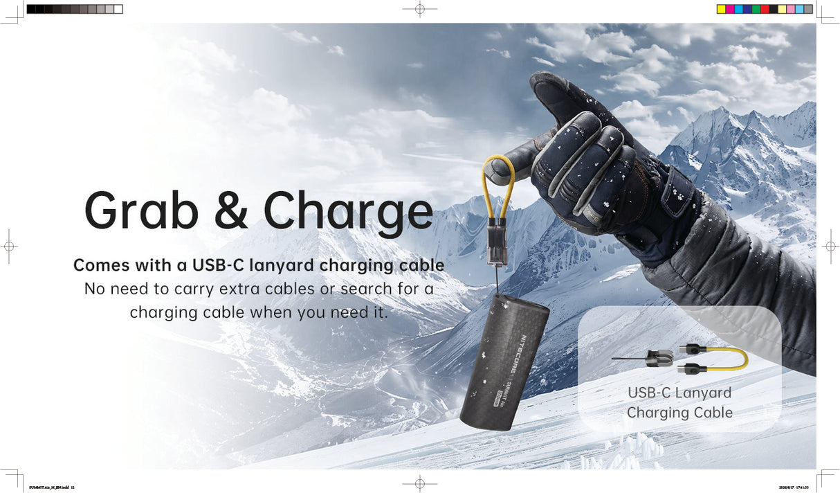 Nitecore SUMMIT Air 8,000mAh Extreme Cold-Resistant Ultralight Power Bank