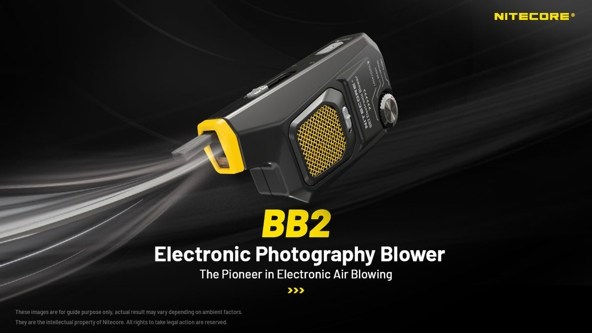 Nitecore BB2 Rechargeable Air Duster for Cameras and Electronics