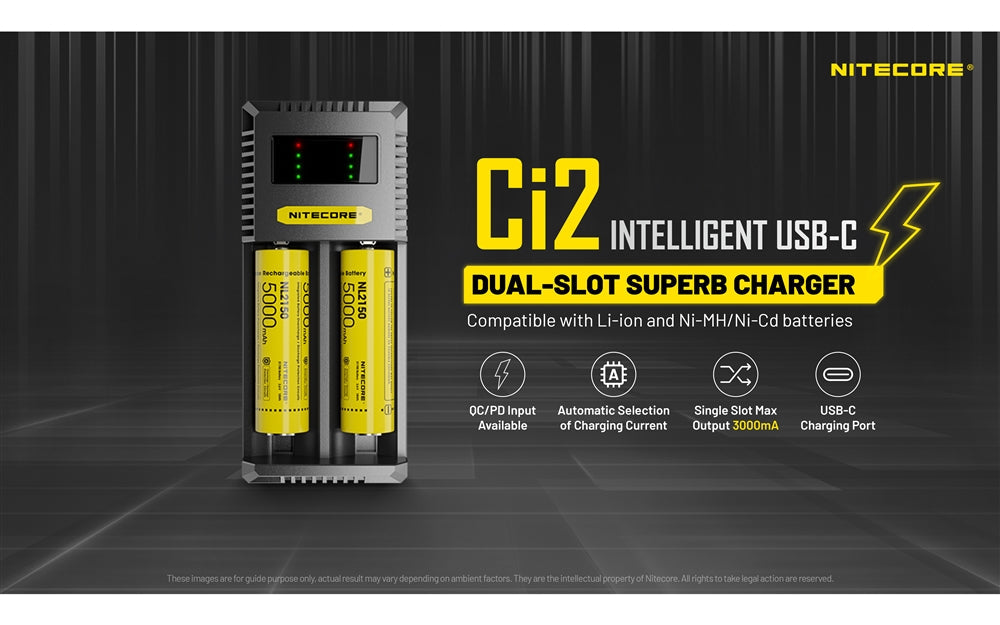 Nitecore Ci2 Dual Slot Universal Battery Charger