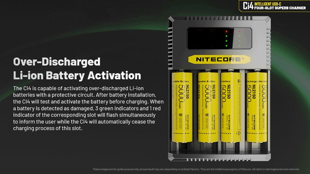 Nitecore Ci4 Four Slot Universal Battery Charger