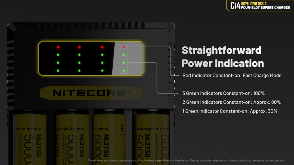 Nitecore Ci4 Four Slot Universal Battery Charger