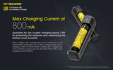 Nitecore UI1 USB Charger, for 18650, 21700, 18350, 20700 etc Batteries