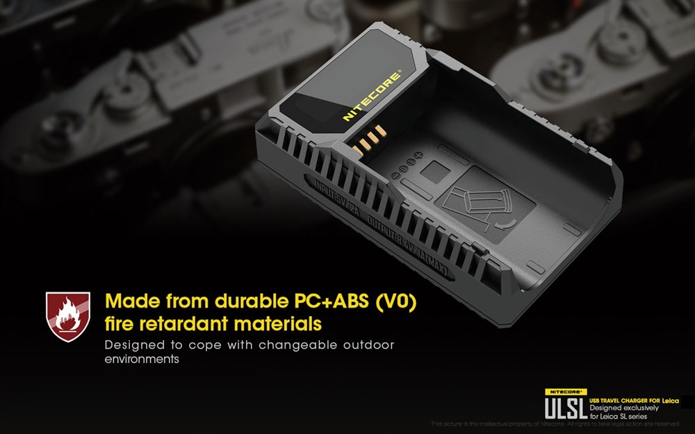 LEICA - Nitecore USB充電器 Amazon.com : Nitecore ULSL USB Travel Charger for Leica BP