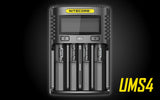 Nitecore UMS4 USB Four-Slot USB Fast Charger, for 18650, 21700 Batteries