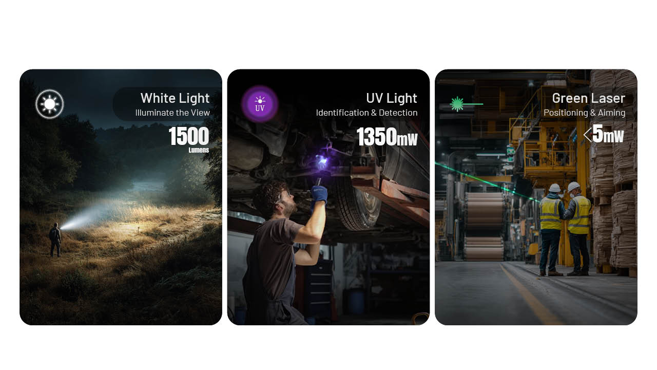 Nitecore EDC17 1500 Lumen Rechargeable EDC Flat Flashlight with