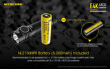 Nitecore E4K 4400 Lumen EDC Flashlight, with 5000mAh USB-C Rechargeable Battery