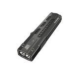A black LED flashlight with a textured grip, with text that says 'NITRECORE' and 'EDC15' printed on its side, shown on a plain white background.
