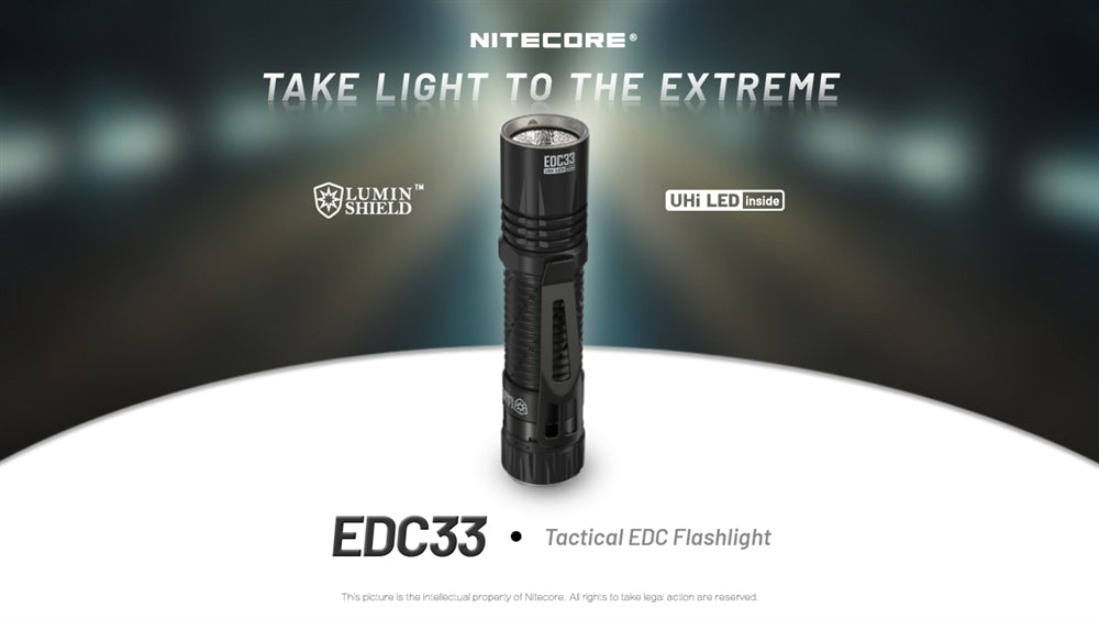 Nitecore EDC33 4000 Lumen Rechargeable EDC Flashlight – Nitecore Store