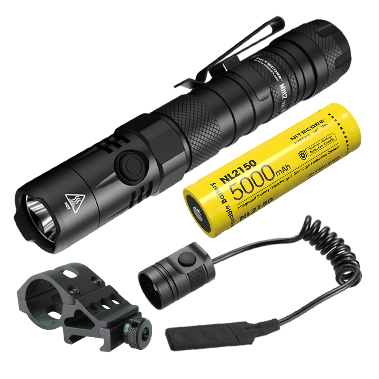 Nitecore MH12 v2 1200 Lumen USB-C Rechargeable Flashlight Kit