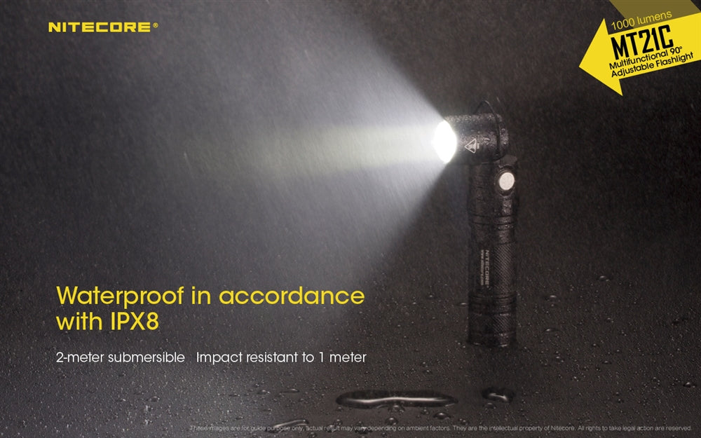 Nitecore MT21C 1000 Lumen Adjustable Right Angle Flashlight