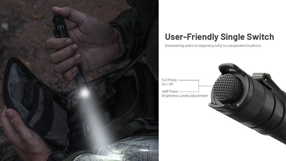 Nitecore MT2A Pro 1000 Lumen LED EDC Rechargeable Flashlight