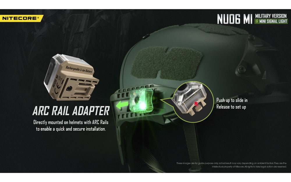 Nitecore NU06 MI Red Green Blue IR Infrared Signal and Safety