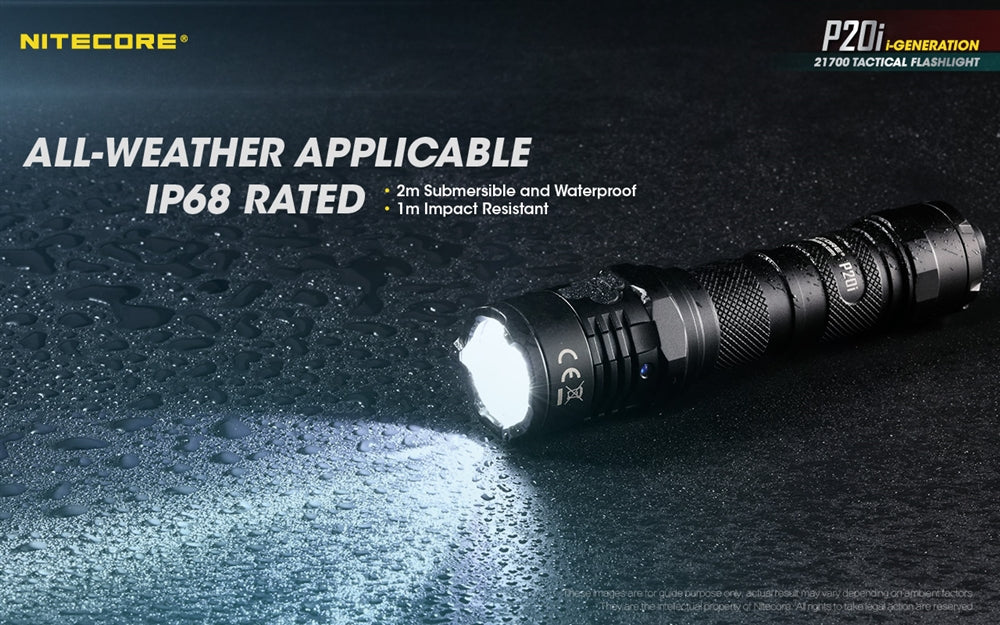 Nitecore P20i 1800 Lumen USB-C Rechargeable LED Flashlight