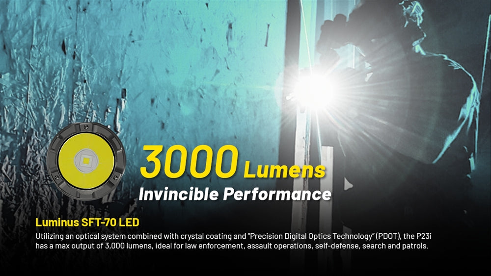 NITECORE P23i 3000 Lumen Rechargeable Flashlight – Nitecore Store