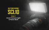 Nitecore SCL10 2-in-1 Smart Camera Light and Power Bank