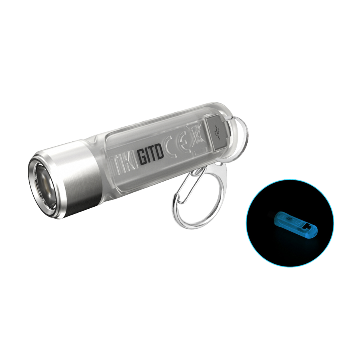 Nitecore TIKI 300 Lumen USB-C Rechargeable Keychain Flashlight