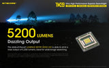 Nitecore TM39 5200 Lumen Long Throw Rechargeable Flashlight