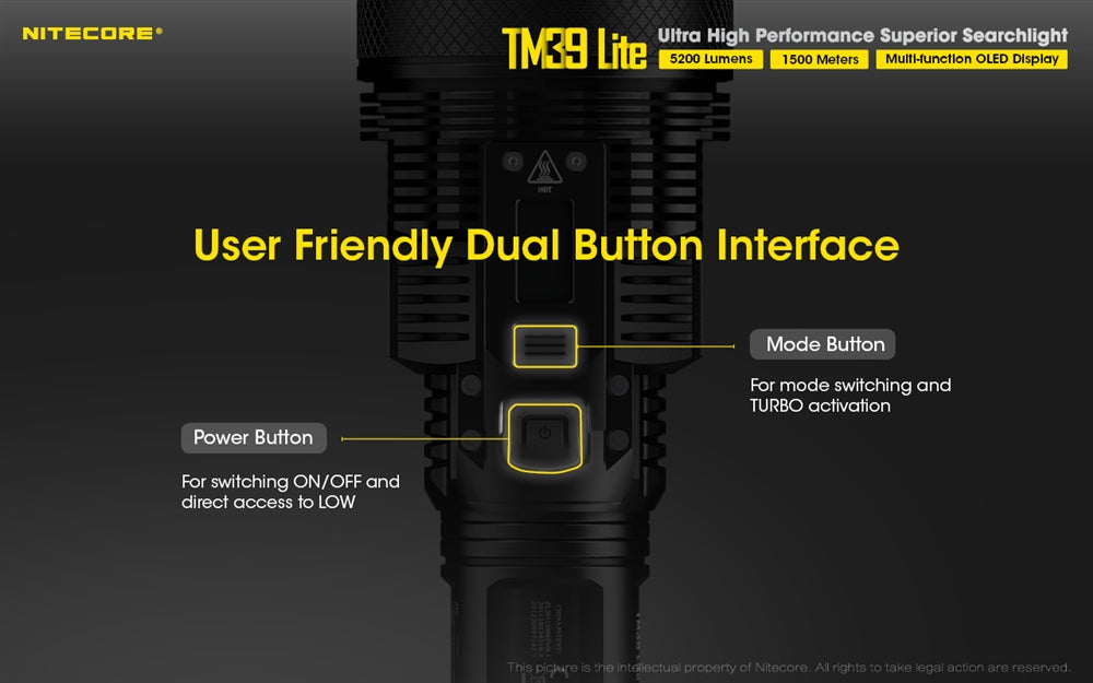 Nitecore TM39 Lite 5200 Lumen Long Throw Flashlight