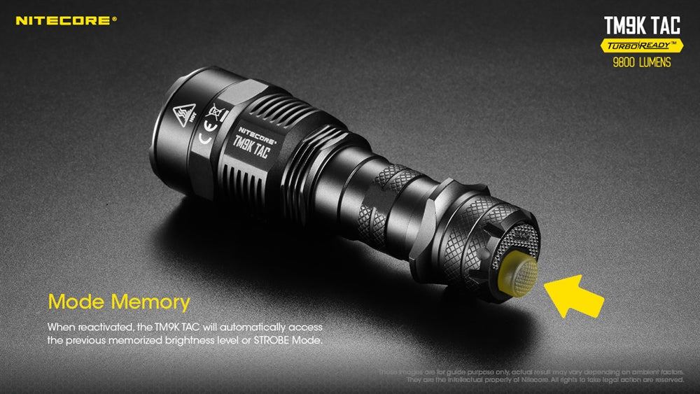 NITECORE TM9K TAC 9800 Lumen USB-C Rechargeable Flashlight