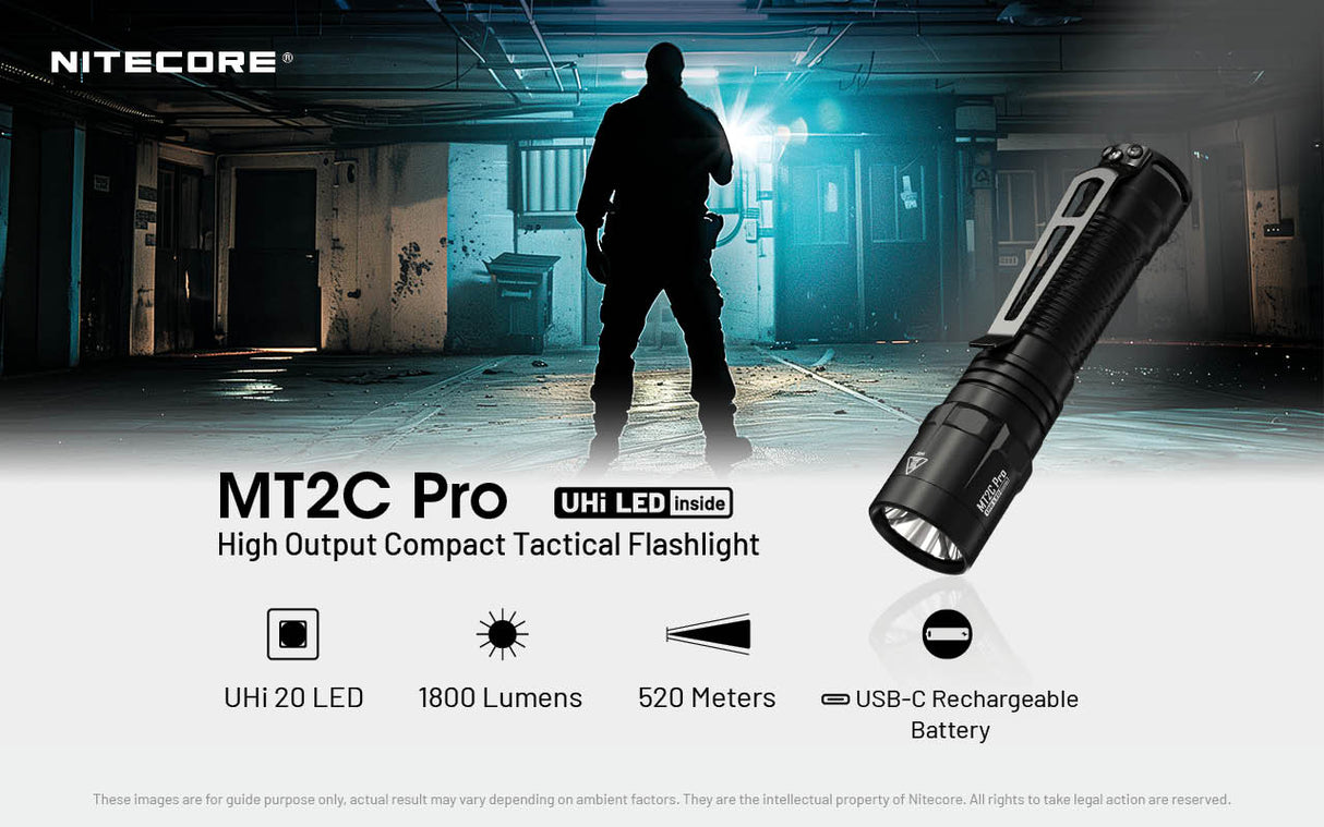 Nitecore MT2C Pro 1800 Lumen Rechargeable EDC Flashlight Nitecore MT2C Pro 1800 Lumen Rechargeable EDC Flashlight