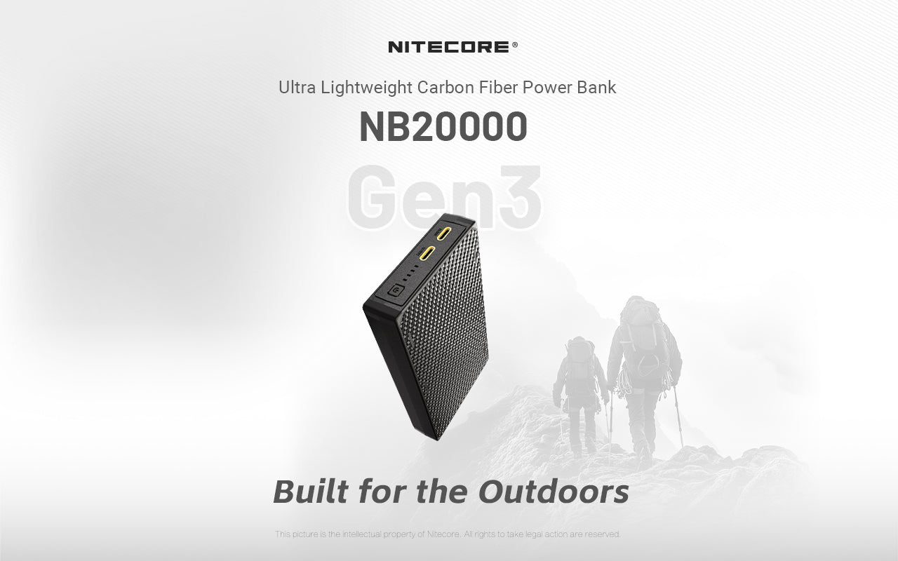 Nitecore NB20000 Gen 3 Dual USB-C Power Bank – Nitecore Store