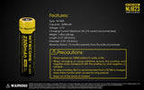 Nitecore NL1823 (NL183) 2300mAh Rechargeable 18650 Battery