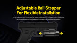 Nitecore NPL35 2000 Lumen Rechargeable Rail Mount Flashlight