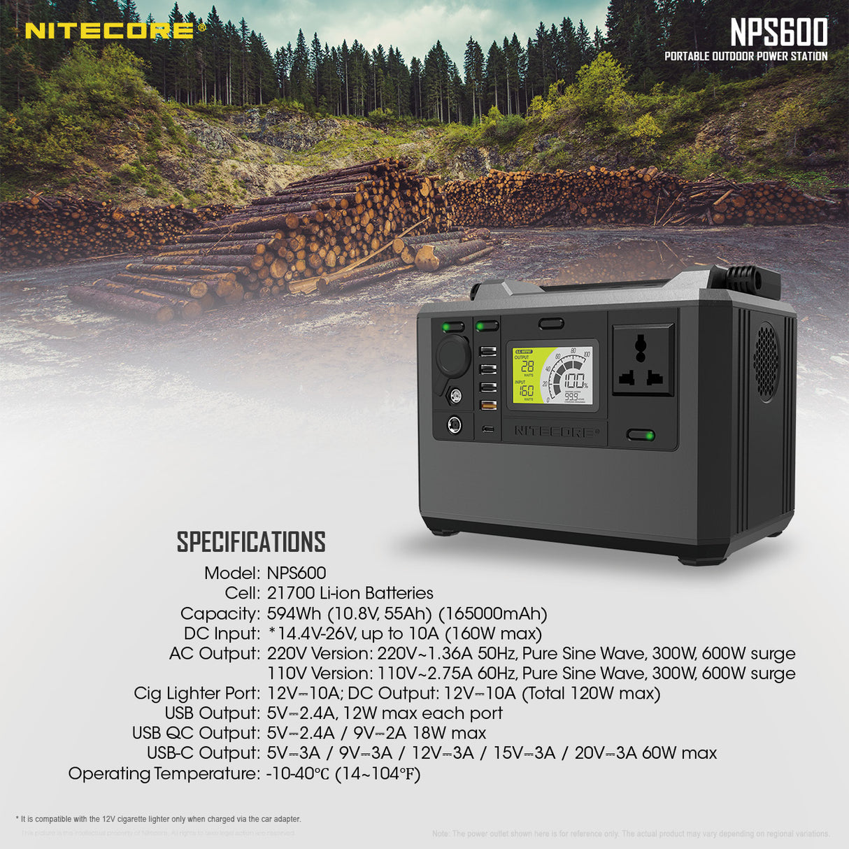 Nitecore NPS600 Power Station