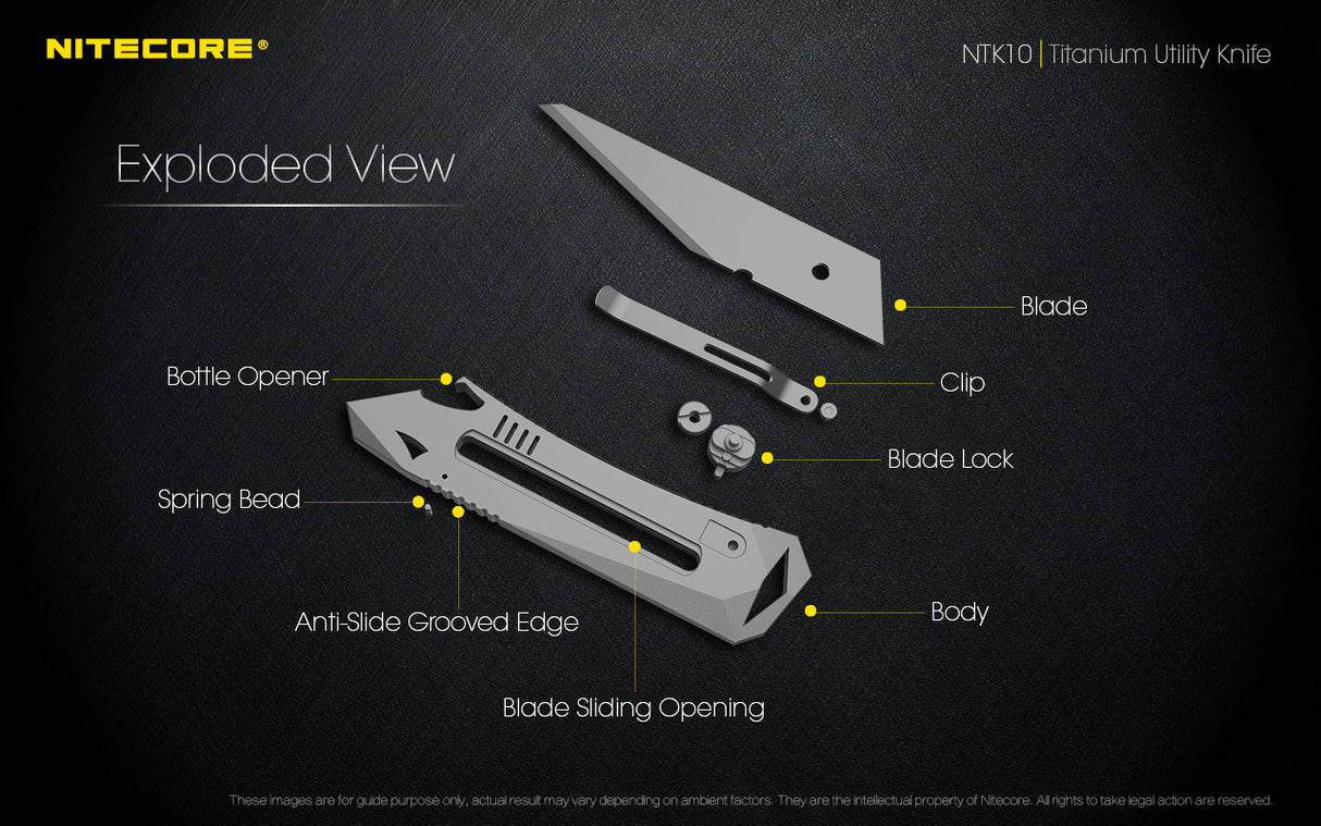 Nitecore NTK10 Titanium Utility Knife