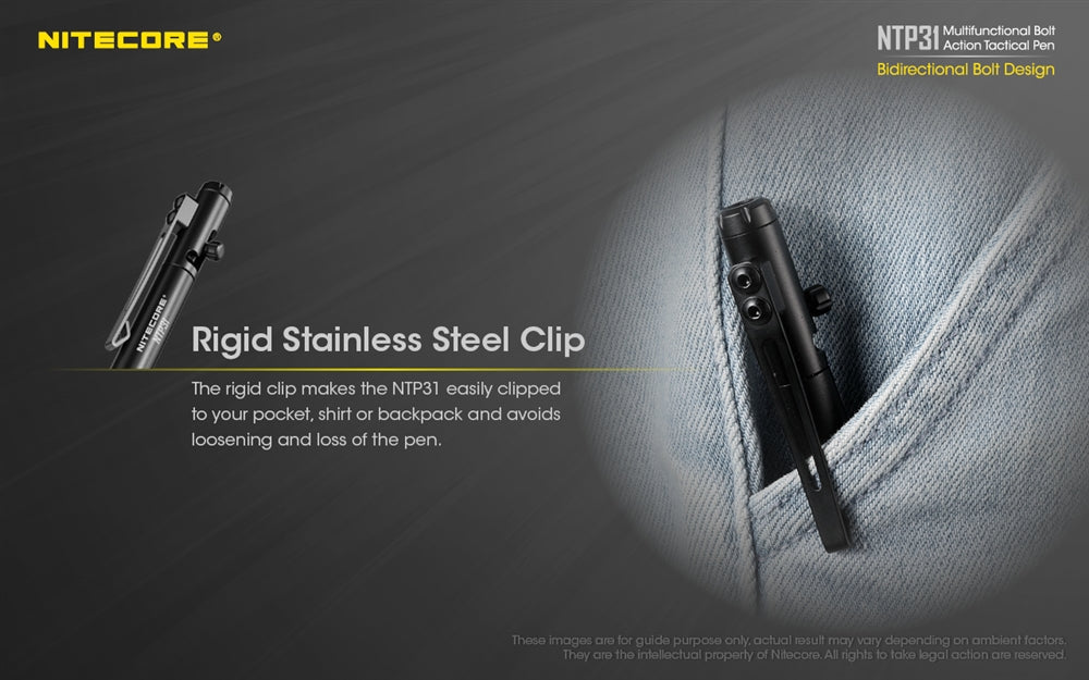 Nitecore NTP31 Aluminum Alloy Tactical Bolt Action Pen – Nitecore