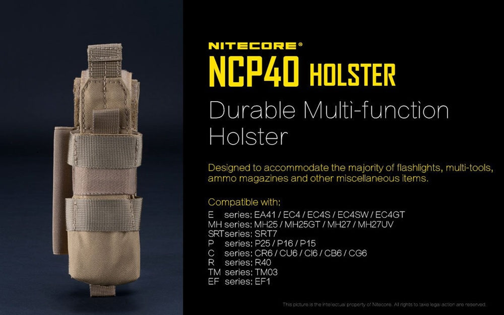 Nitecore NCP40 Holster for Nitecore Tactical Flashlight