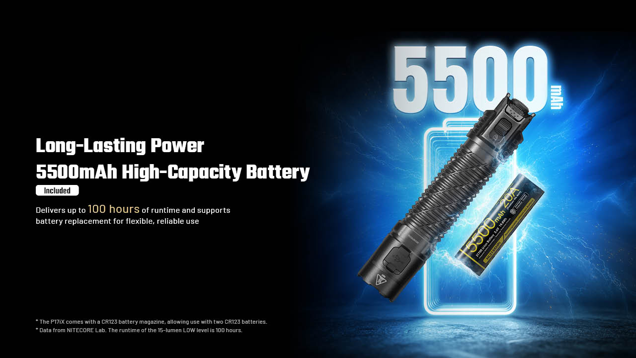 Nitecore P17iX Compact 5000 Lumen Tactical Flashlight – Nitecore Store