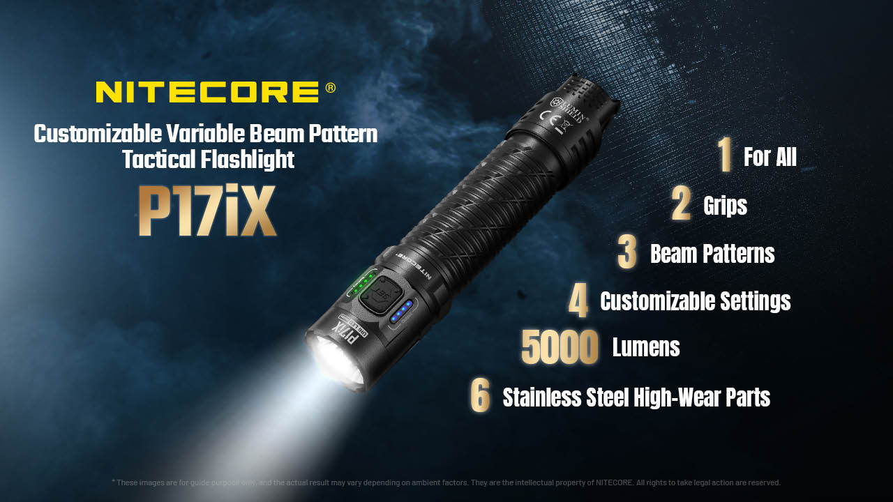 Nitecore P17iX Compact 5000 Lumen Tactical Flashlight – Nitecore Store