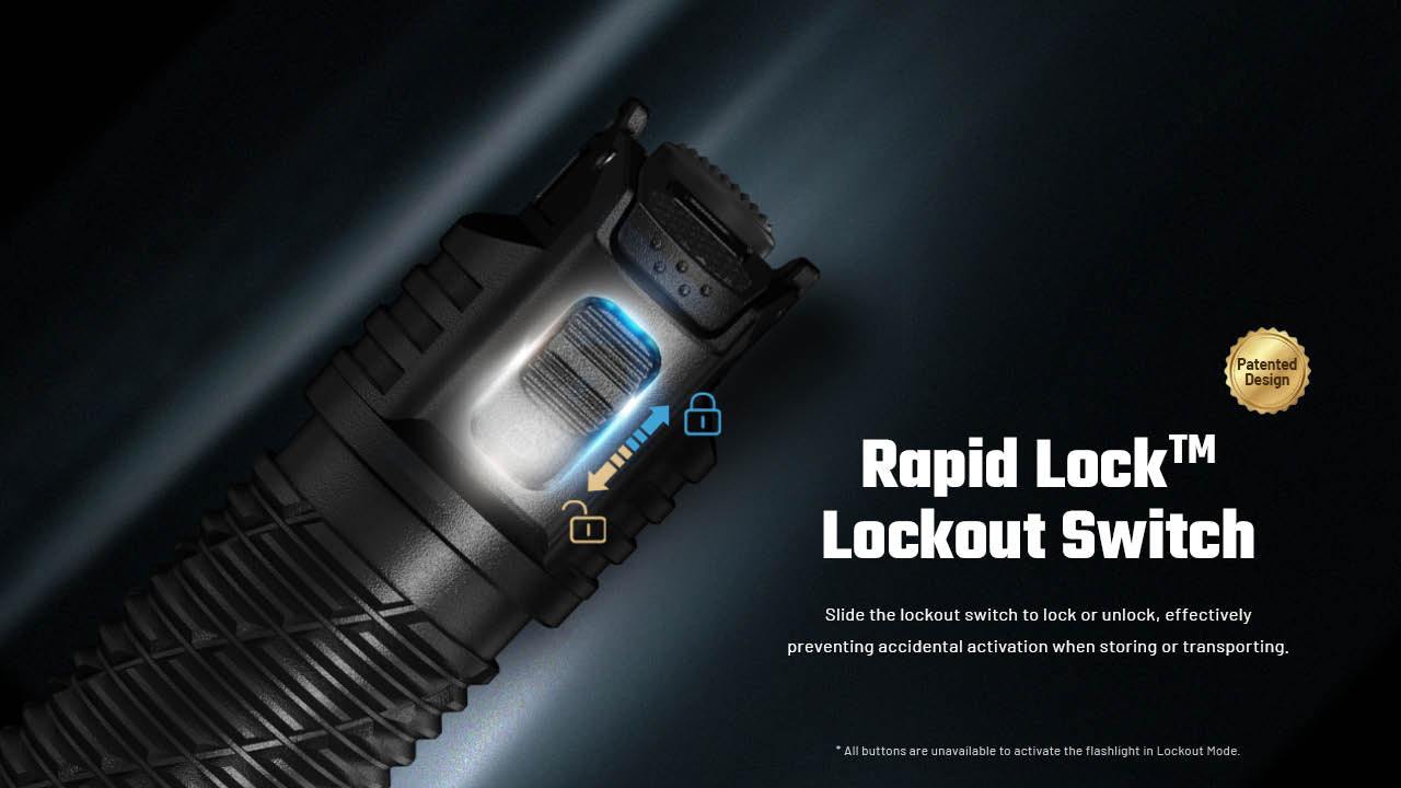 Nitecore P27iX 5000 Lumen Customizable Tactical Flashlight with