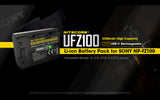 NITECORE UFZ100 Camera Battery for Sony NP-FZ100