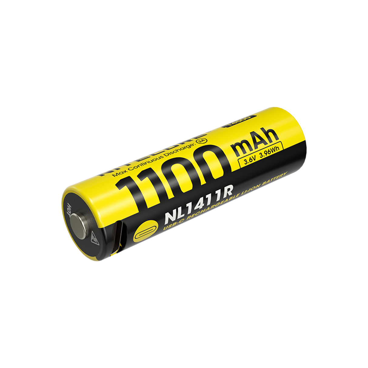 Nitecore NL1411R 1100mAh USB-C Rechargeable 14500 Battery