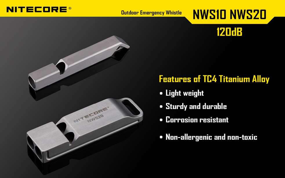 Nitecore NWS10 Emergency Whistle