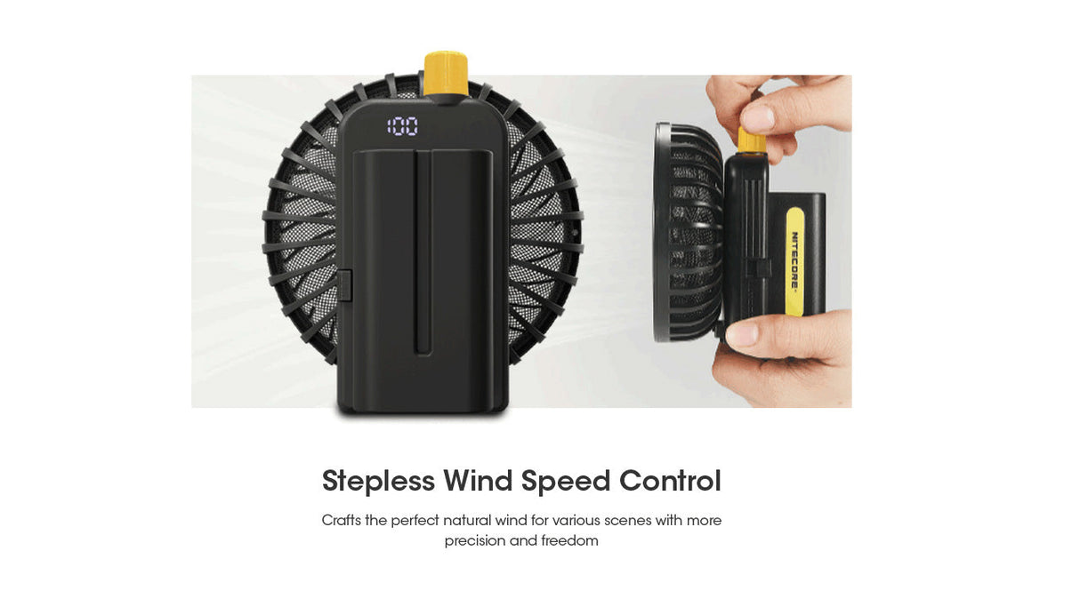 Nitecore CW10 Portable Cordless Wind Hair Blower Fan