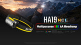 Nitecore HA19 600 Lumen MCT Multipurpose RGB AA Headlamp