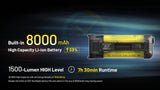 Nitecore EDC37 8000 Lumen USB-C Rechargeable Flat EDC Flashlight