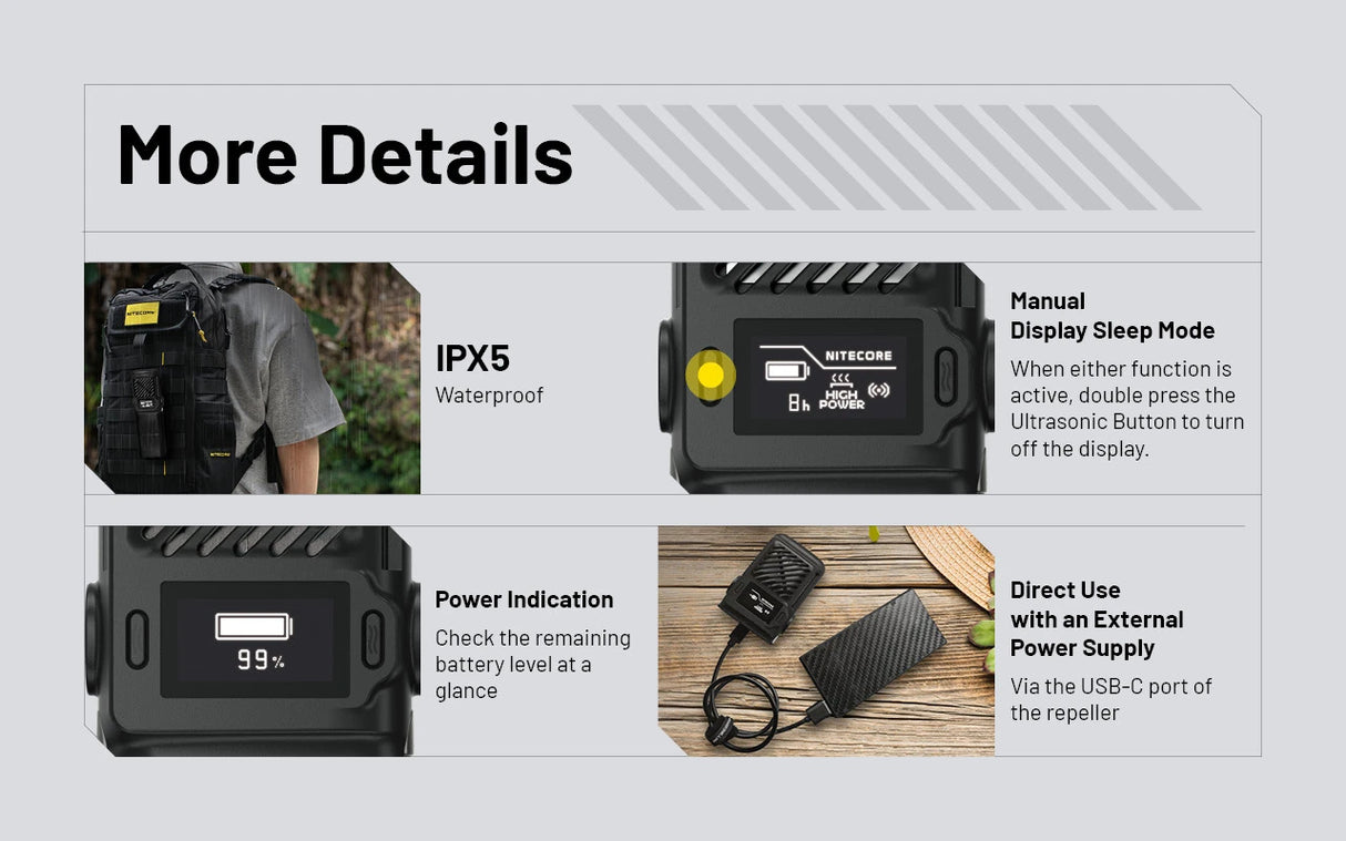 Nitecore EMR25 Multipurpose Electronic Mosquito Repeller