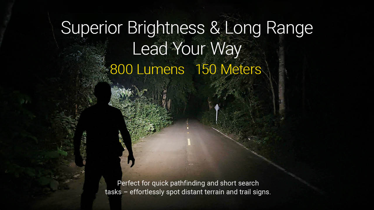 Nitecore HA27 UHE Outdoor Headlamp | 800 Lumens High-CRI 3 Color