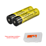 Nitecore NL1836HP 3600mAh Rechargeable 18650 Battery - Pack of 2 - Used