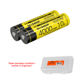 Nitecore NL1840HP 4000mAh Rechargeable 18650 Battery - Pack of 2 - Used