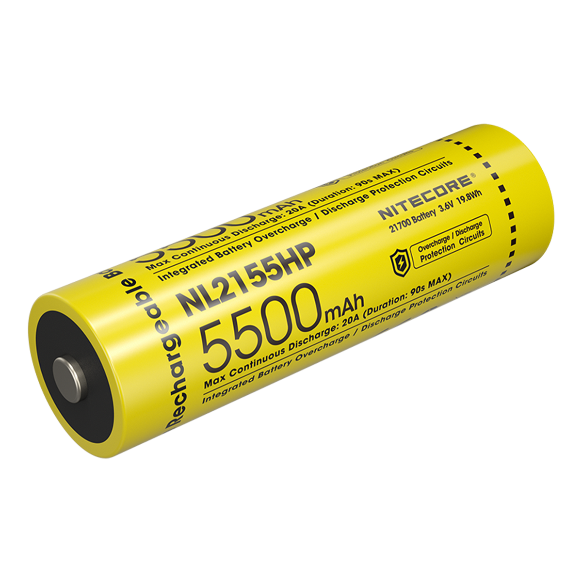 Nitecore NL2155HP 5500mAh Rechargeable 21700 Battery – Nitecore Store