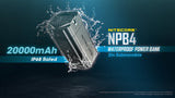 Nitecore NPB4 20,000mAh Waterproof Power Bank